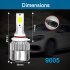1 Pair COB LED Headlight Replacement Bulb for RV SUV MPV Car  white H7