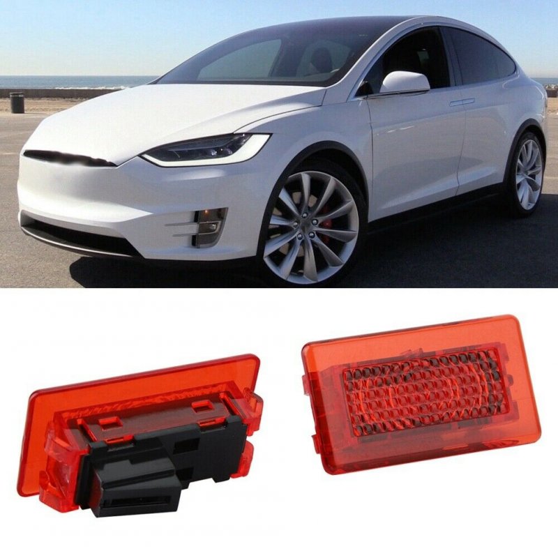 1 Pair Car Door Anti-collid LED Opened Lamp Warning Light for Tesla Model X Or S