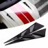 1 Pair Car Exterior Decoration Car Hood Stickers Black Universal Side Air Intake Flow Vent Cover Decorative Car styling  black