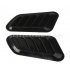 1 Pair Car Fake Vent Air Outlet Leaf shaped Adhesive Universal Modified Hood Decoration black