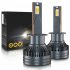 1 Pair Car LED Headlight Bulbs H1 9005 H7 H4 High Power Liquid Cooled Copper Tube Lamp 6000k White Light H4