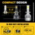 1 Pair Car LED Headlight Bulbs H1 9005 H7 H4 High Power Liquid Cooled Copper Tube Lamp 6000k White Light H4