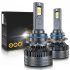 1 Pair Car LED Headlight Bulbs H1 9005 H7 H4 High Power Liquid Cooled Copper Tube Lamp 6000k White Light H4