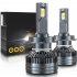 1 Pair Car LED Headlight Bulbs H1 9005 H7 H4 High Power Liquid Cooled Copper Tube Lamp 6000k White Light H1