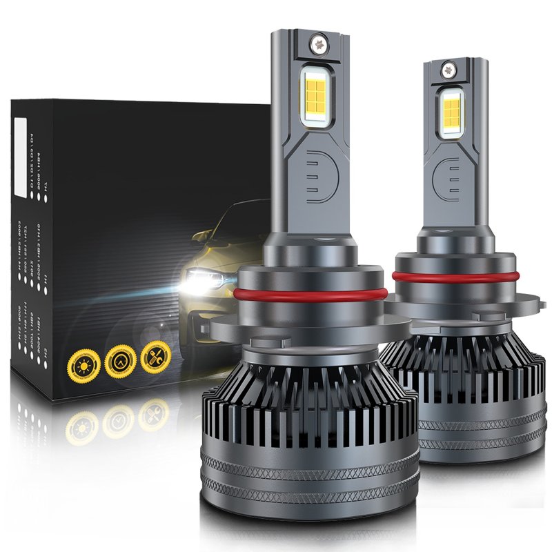 Car LED Headlight Bulbs H1 9005 H7 H4 High-Power Liquid-Cooled Copper Tube Lamp