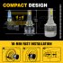 1 Pair Car LED Headlight Bulbs H1 9005 H7 H4 High Power Liquid Cooled Copper Tube Lamp 6000k White Light 9006