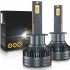 1 Pair Car LED Headlight Bulbs H1 9005 H7 H4 High Power Liquid Cooled Copper Tube Lamp 6000k White Light H11