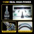 1 Pair Car LED Headlight Bulbs H1 9005 H7 H4 High Power Liquid Cooled Copper Tube Lamp 6000k White Light H7