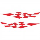 1 Pair <span style='color:#F7840C'>Car</span> <span style='color:#F7840C'>Stickers</span> Racing Sports Stripe Grid Totem Auto Side Body Decals <span style='color:#F7840C'>Car</span> <span style='color:#F7840C'>Sticker</span> red
