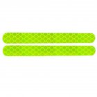 1 Pair Car Stickers Rearview Mirror Reflective Strip Anti collision Warning Stickers Exterior Tape Reflective Strip Green