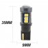 1 Pair Car  Width  Light  Aluminum Led T10 Decoding Light  12v 500lm 2835 15smd 6500k White Light  With Lens Reading License Plate Lamp White light