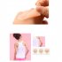 1 Pair Chest  Pad Non woven Fabric Nipple Stick Reusable Invisible Skin Color Self Adhesive Silicone Nipple Cover Heart shaped non woven fabric As shown