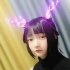 1 Pair Christmas Headband With Night Light Function Fast Flash Slow Flash Constant Light Hair Accessories Styling Tools pinecone antler hairpin
