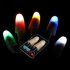 1 Pair Creative Magic Thumb Tip LED Light Magic Trick Finger Lights for Dance Party Props   Blue Green Red Light