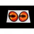 1 Pair Cute Simulation Cat Eyes Car Stickers For Rearview Mirror Car Sticker Car Head Cover Windows Decoration Red black