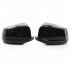 1 Pair Door Side Rearview Mirror Covers Caps Compatible For 5 Series F10 F18 520i 523i 525i 528i 530i 535i 2011 2013 Replaces 51167216369 51167216370 glossy bla