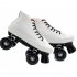 1 Pair Double line Four wheel Roller  Skates Canvas Skates Shoes Skating Accessories White   black non flashing wheel 37