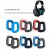 1 Pair Ear Pads Replacement Headset Ear Cups Compatible For Logitech G35 G930 G430 F450 G331 G231 G431 Earmuffs Black and red mesh Item No  3A17