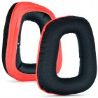 1 Pair Ear Pads Replacement Headset Ear Cups Compatible For Logitech G35 G930 G430 F450 G331 G231 G431 Earmuffs Black and red mesh Item No. 3A17