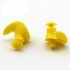 1 Pair Environmental Silicone Spiral Waterproof Dust Proof Earplugs in Box Water Sports Swimming Accessories Yellow