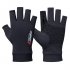 1 Pair Fishing Gloves Outdoor Fishing Protection Anti slip Half Finger Sports Fish Equipment Half finger grey One size