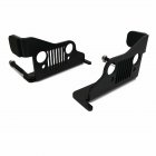 1 Pair Foot  Peg  Rest  Pedal Exterior Door Hinge For 1997 2006 Wrangler Tj Black