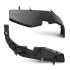 1 Pair Front Bumper Support Brackets Cover Retainer Replacement Compatible For Challenger 2015 2021 Left And Right Side 68375013AA 68375014AA black