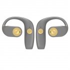 1 Pair G15 Bluetooth Headset Stereo Music Noise Reduction Ear-hook Sports Business Headphones grey