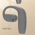 1 Pair G15 Bluetooth Headset Stereo Music Noise Reduction Ear hook Sports Business Headphones grey