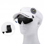 1 Pair Golf Clip on Polarized Sunglasses Reversible Sunscreen UV Protective Outdoor Leisure Sports Glasses YJ002