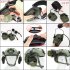 1 Pair Headset Helmet Adapter Hunting Earmuffs Support Suspension Headphones Bracket Hunting Earmuffs For Helmet Accessories black