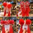 1 Pair Kid Hair Clips Chinese Style Tassel Ribbon Bead Hairpin Headdress New Year Gift 13  