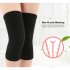 1 Pair Knee Pads Thickened Warm Elastic Sport Knee Brace Knee Warmer Protector for Fitness Running Cycling Black