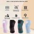 1 Pair Knit Sports Knee Pads Breathable High Elastic Non slip Knee Brace Wrap Knee Compression Sleeve dark green M