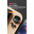 1 Pair Lenovo Xt97 Wireless Bluetooth Headset In ear Colorful Light Music Sports Earphones Black