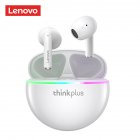 1 Pair Lenovo Xt97 Wireless Bluetooth Headset In ear Colorful Light Music Sports Earphones White