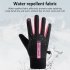 1 Pair Men Full Finger Mittens Thickened Windproof Cold proof Touch Screen Running Riding Ski Gloves Grey Blue