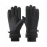 1 Pair Men Ski Gloves Windproof Waterproof Non slip Wear resistant Thickening Winter Warm Gloves Large Black Grey
