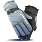 1 Pair Men Ski Gloves Winter Thickened Warm Gloves Full Finger Mittens