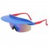 1 Pair Men Women Fashion Cycling Glasses High definition Lenses Colorful Hat Brim Outdoor Sport Sunglasses Eyewear A spot frame red lens