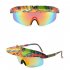 1 Pair Men Women Fashion Cycling Glasses High definition Lenses Colorful Hat Brim Outdoor Sport Sunglasses Eyewear B spot frame green lens