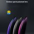 1 Pair Men Women Fashion Cycling Glasses High definition Lenses Colorful Hat Brim Outdoor Sport Sunglasses Eyewear C White spot frame blue lens