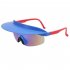 1 Pair Men Women Fashion Cycling Glasses High definition Lenses Colorful Hat Brim Outdoor Sport Sunglasses Eyewear F yellow printing green lens