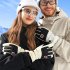 1 Pair Men Women Outdoor Ski Gloves Windproof Waterproof Non slip Touch Screen Winter Warm Gloves SK28 Pink