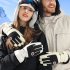 1 Pair Men Women Outdoor Ski Gloves Windproof Waterproof Non slip Touch Screen Winter Warm Gloves SK28 White