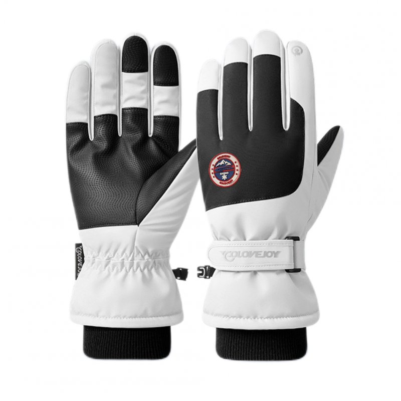 1 Pair Men Women Outdoor Ski Gloves Windproof Waterproof Non-slip Touch Screen