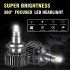 1 Pair Metal Car Headlight Bulbs G12 8 Sides 360 Degree H4 H7 9005 Led Car Lamp Universal