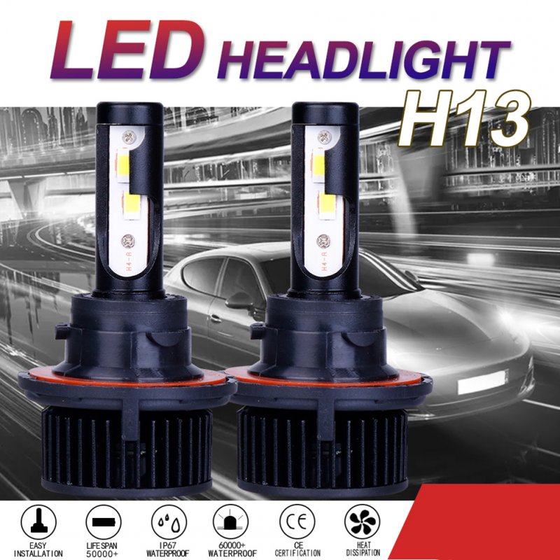 1 Pair Metal F9 Car Led Headlight H4 H7 H11 H13 9004 9005 9006 Decode Front Bulb Lamp Auto Parts H13