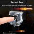 1 Pair Metal Gt01 Game  Controller Internal Slot Compact Mobile Phone Game Trigger Joystick Chicken eating Auxiliary Button Transparent 1 pair