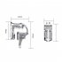 1 Pair Metal Gt01 Game  Controller Internal Slot Compact Mobile Phone Game Trigger Joystick Chicken eating Auxiliary Button Transparent 1 pair
